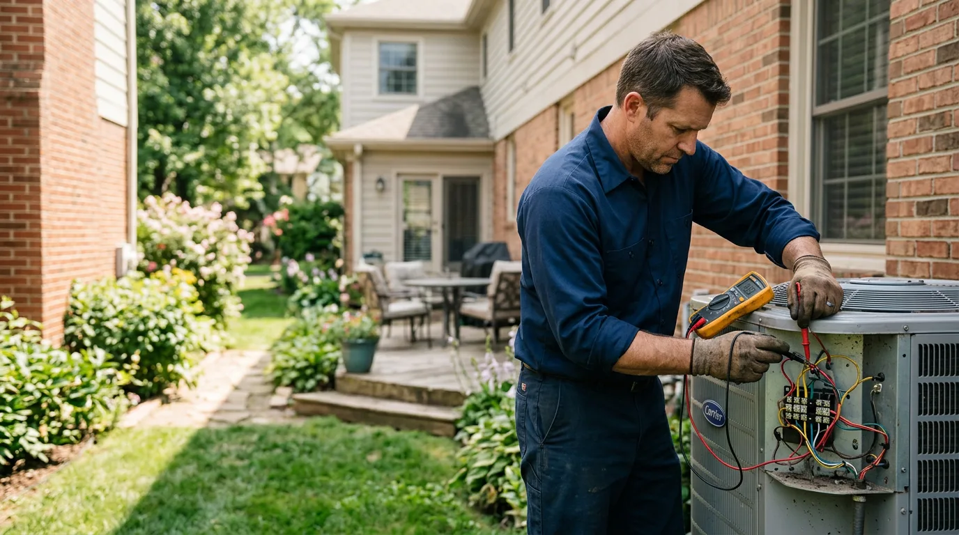 HVAC technician working near Quogue, NY